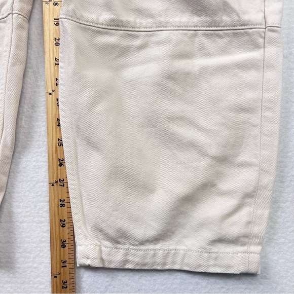 MOTHER Snacks The Side Dish Cargo Skimp Jeans Natural White Baggy Sz 31 NEW USA - Picture 12 of 13